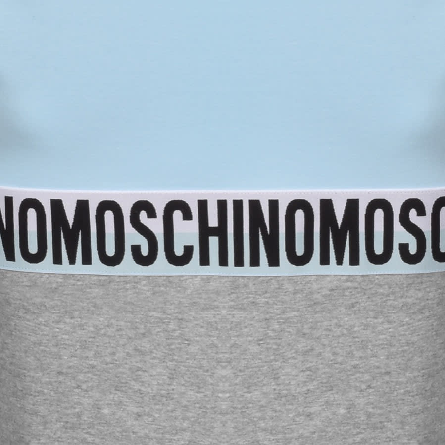Alternative Image for ProductMoschino Taped Logo Short Sleeved T Shirt Blue3